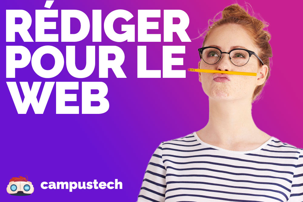 jeune femme avec un crayon sous le nez