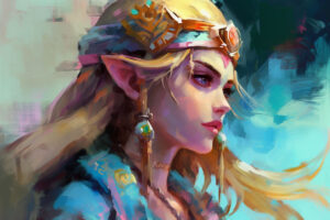Zelda Tears of The Kingdom - portrait of Zelda