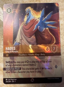hadès lorcana carte enchantée