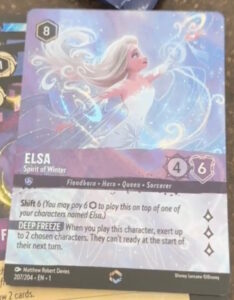 elsa lorcana carte enchantée