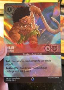 maui lorcana carte enchantée