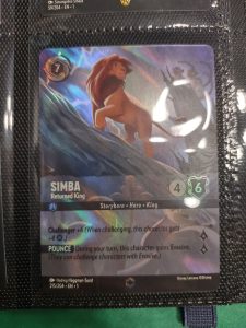 simba lorcana carte enchantée