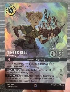 tinker bell lorcana carte enchantée
