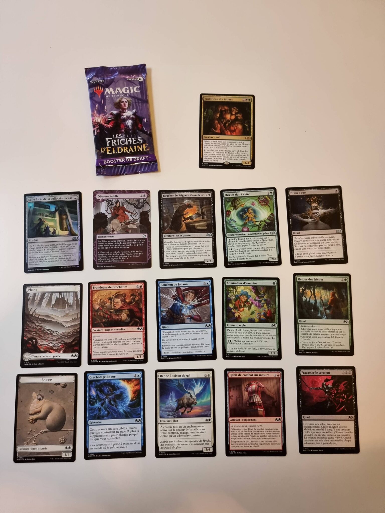 Magic Commander – Les Friches D’Eldraine – Deck Valeur Et Vertu – 100 Cartes + Booster Collector – Version Française