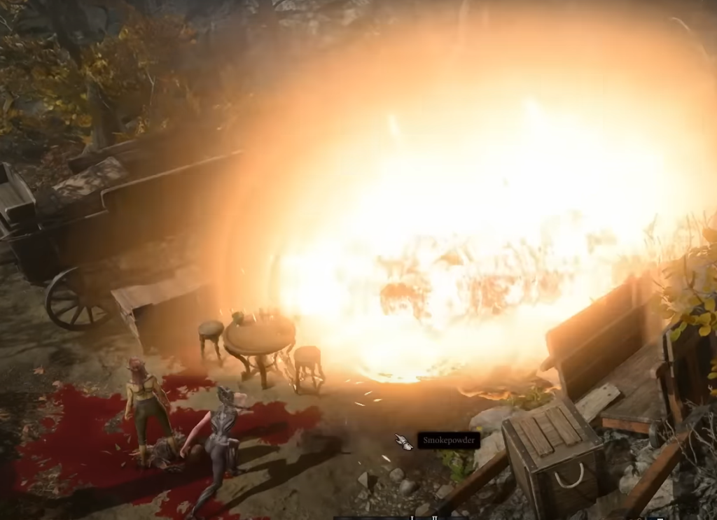 explosion de tonneau