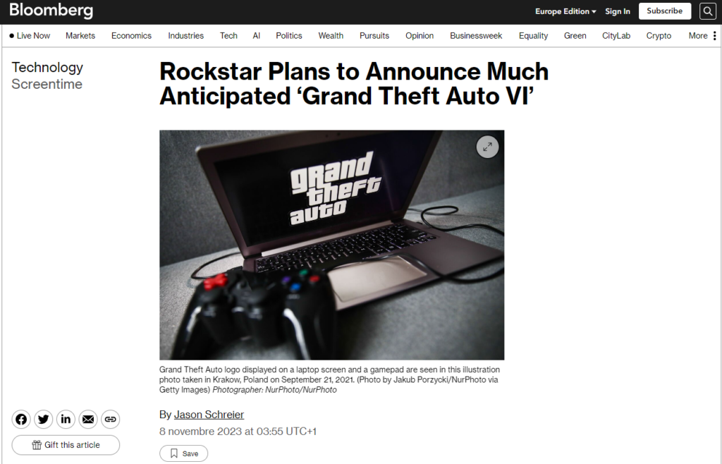 bloomberg gta 6