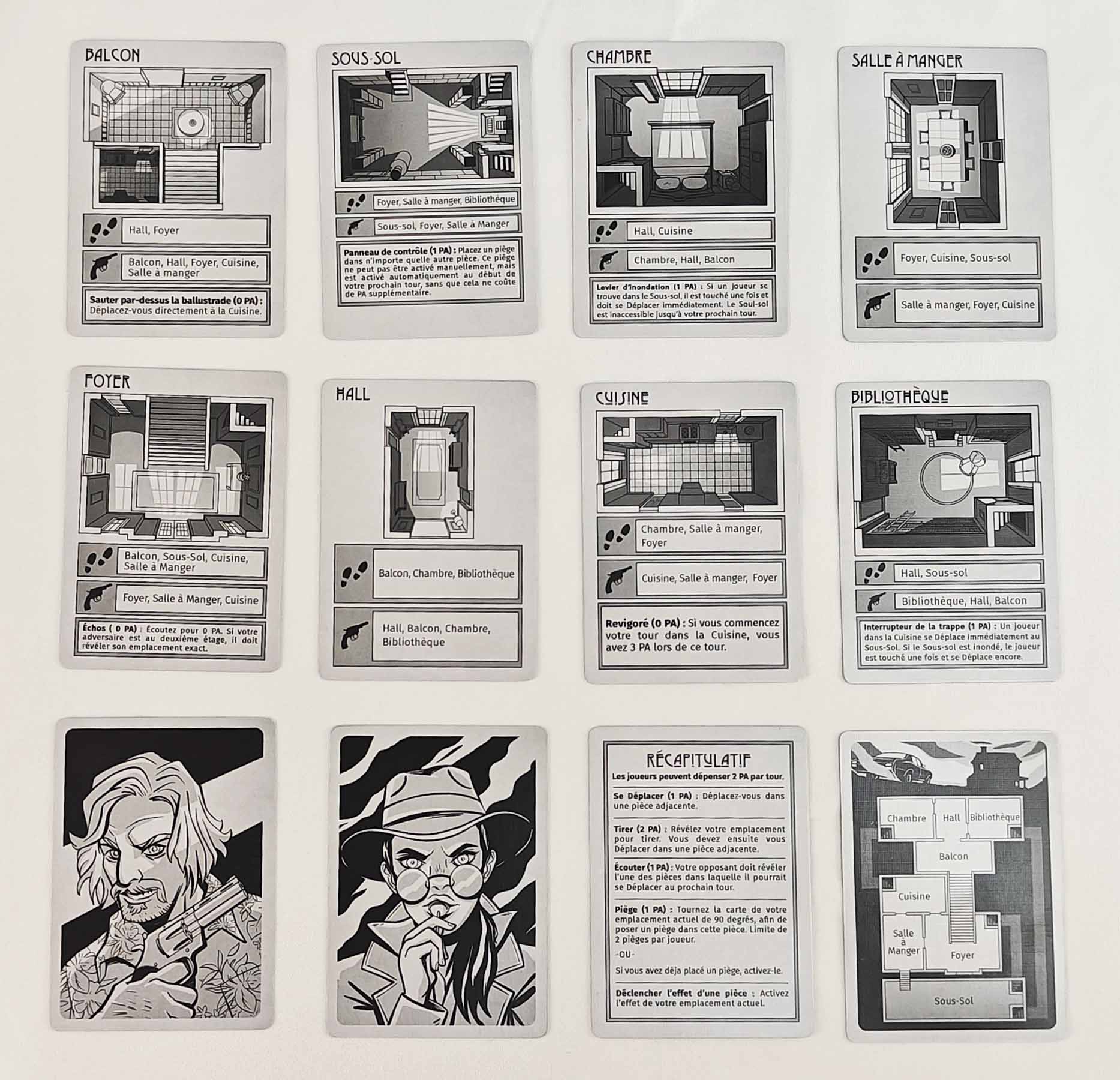 Matagot Revolver Noir - Gioco Da Tavolo Investigativo Per 2 Giocatori, Età 10+, Edizione Francese