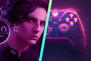 Paul Atréides dans Dune Imperium et une manette Xbox