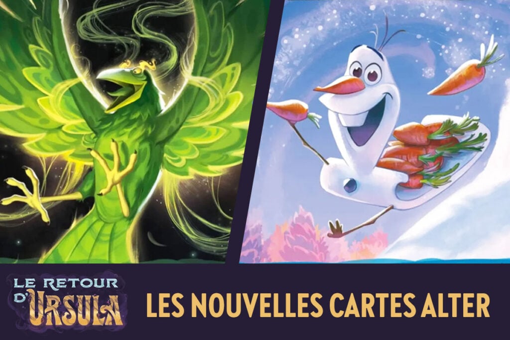 Lorcana le Retour d'Ursula nouvelles cartes Alter