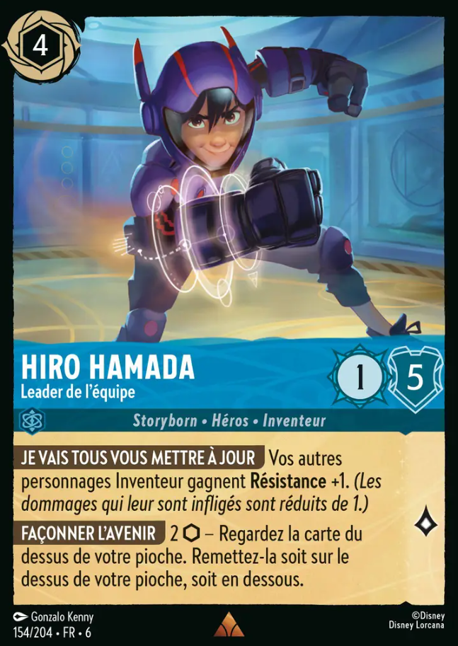 hiro hamada leader de l'équipe 
