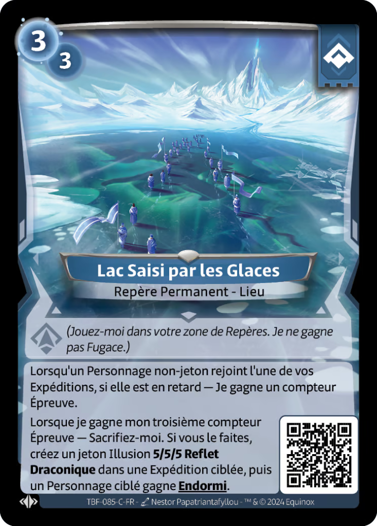 lac saisi par les glaces
