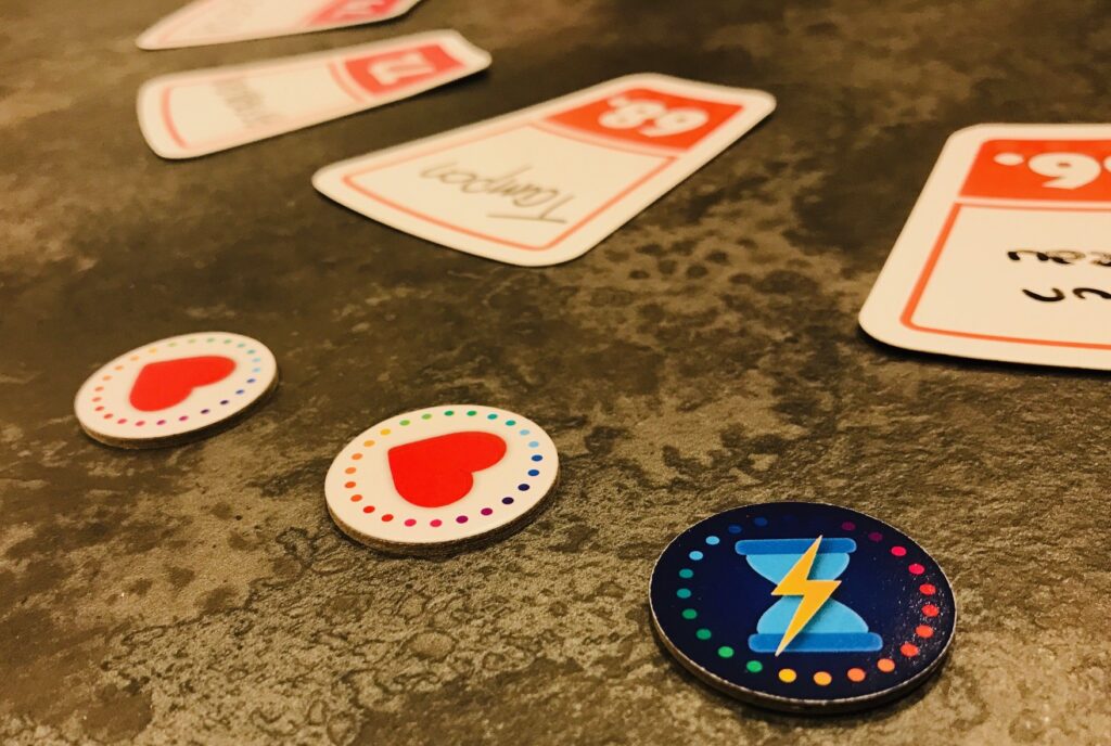 jeton coeur one round