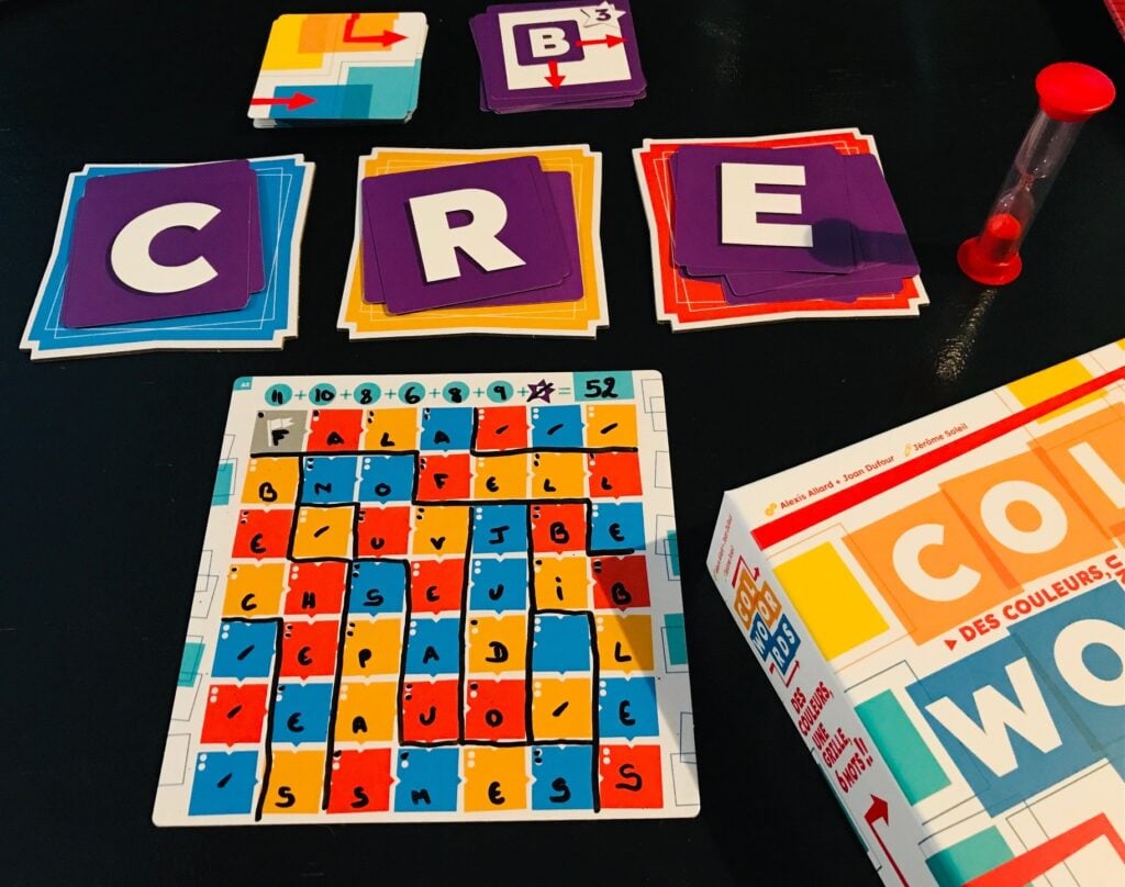 partie color words
