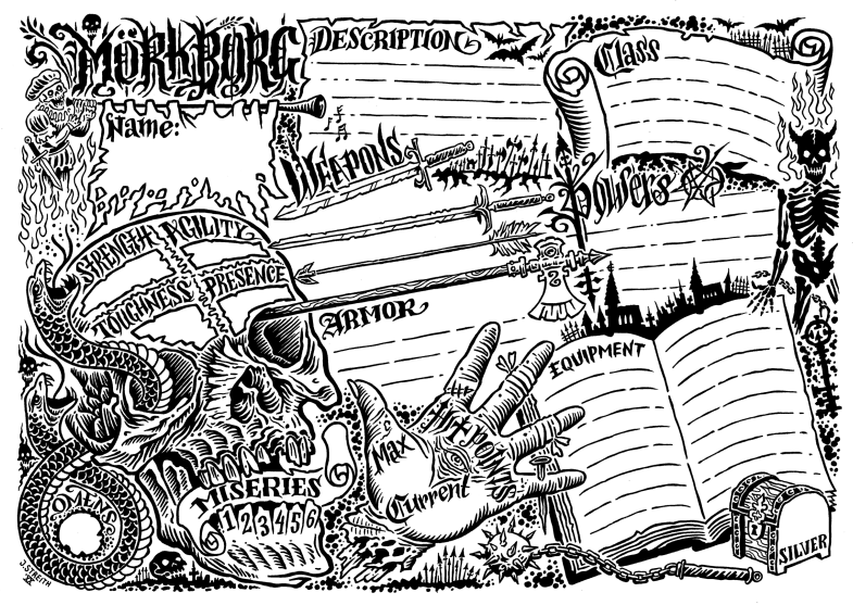 fiche personnage mork borg crypt edition