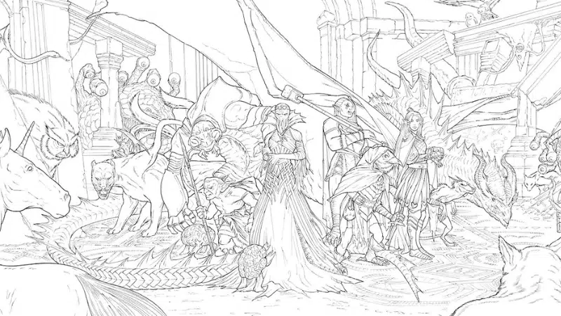 coloriage donjons et dragons