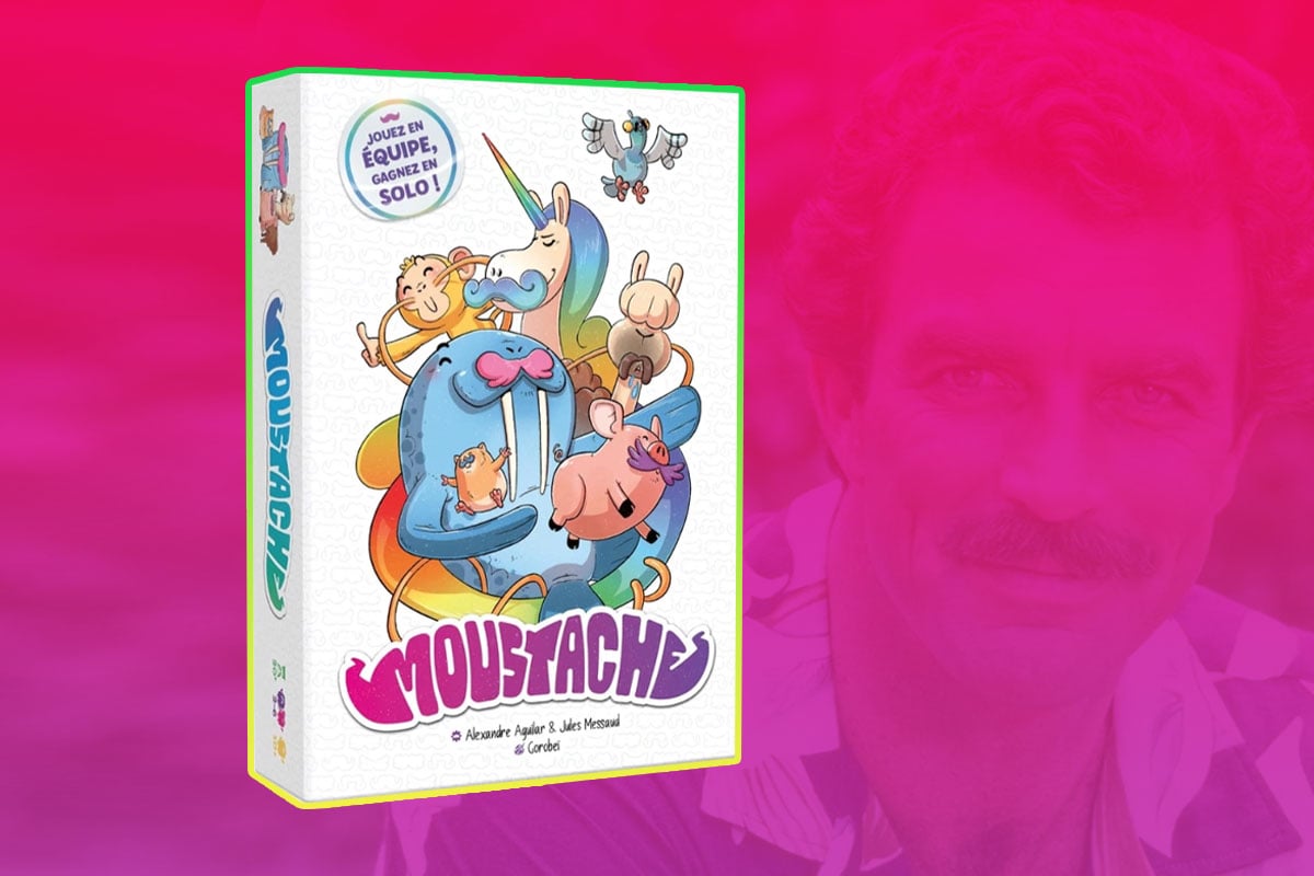 Moustache jeu de plis
