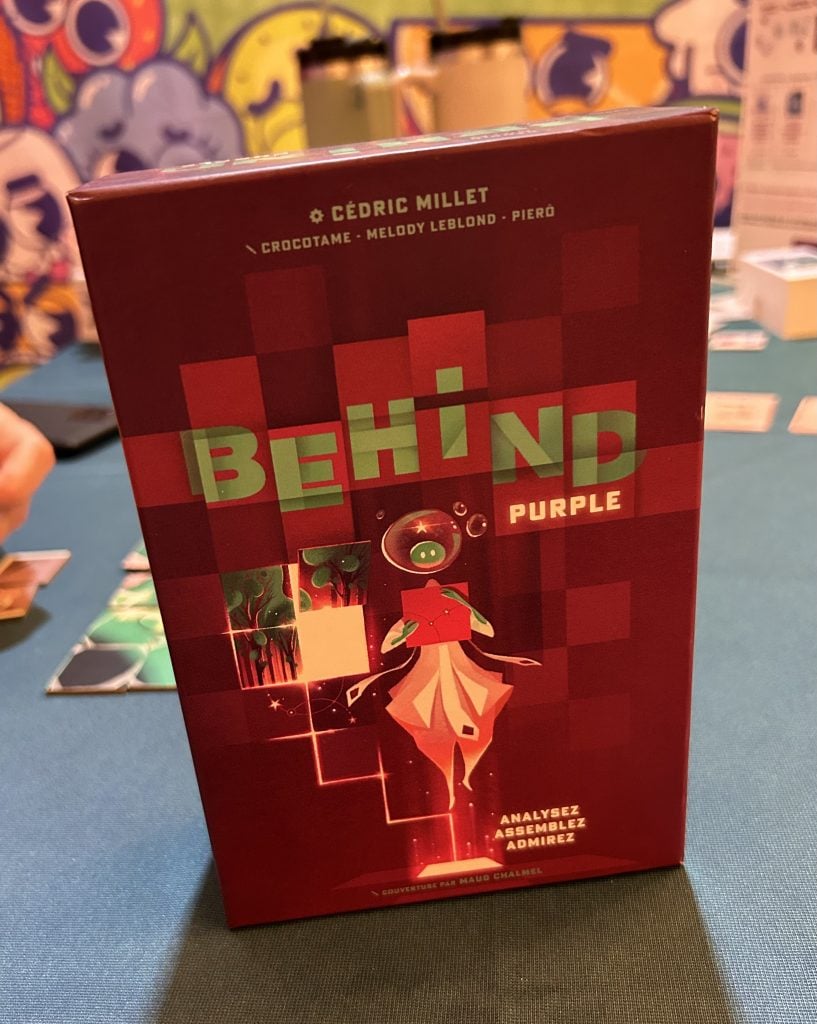 behind purple