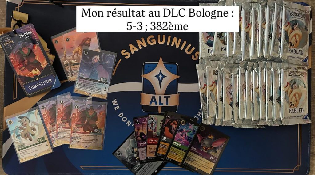 lorcana challenge mon resultat bologne