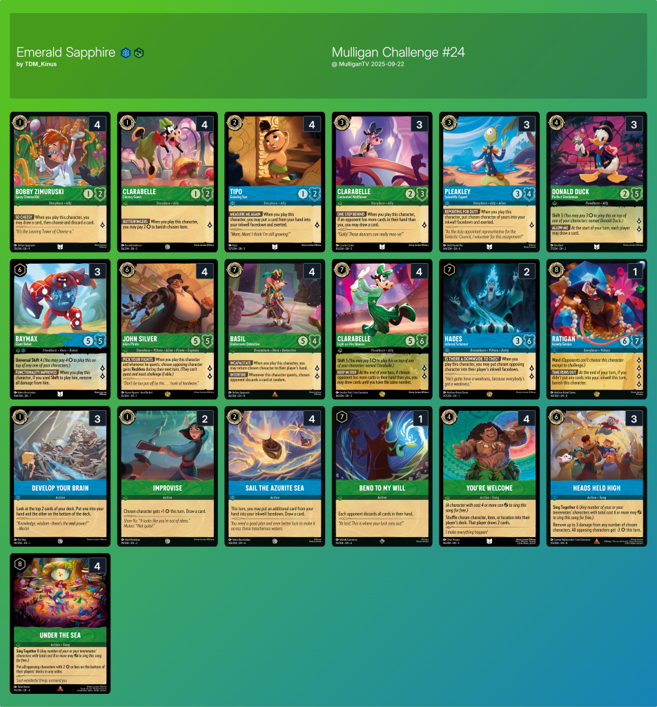 lorcana chap9 set champ emeraude saphir