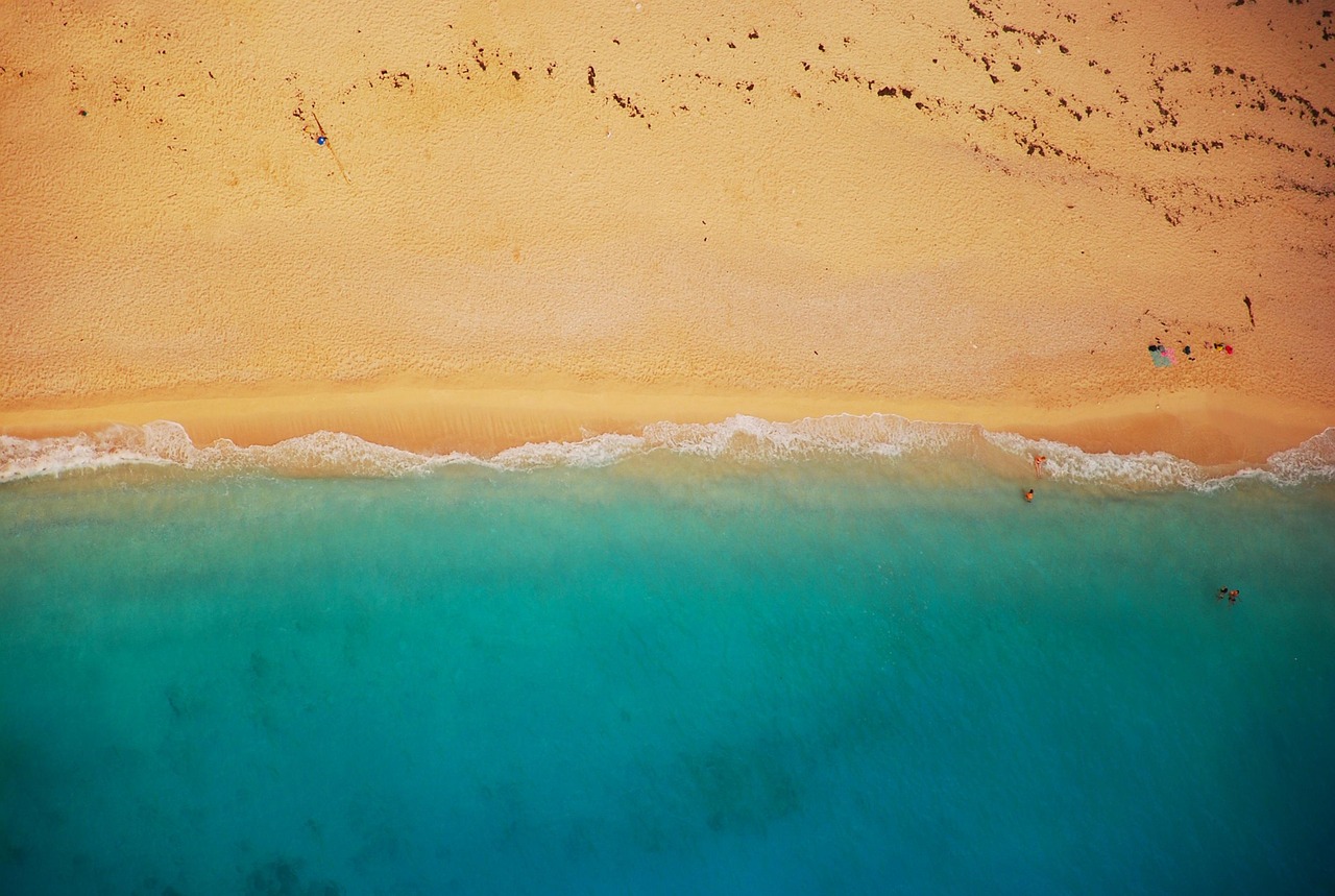 plage drone