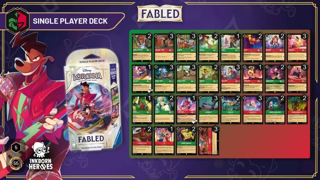 lorcana chap9 starter deck emeraude rubis