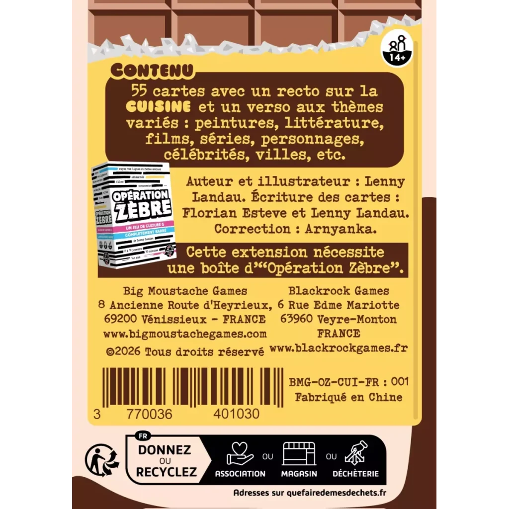 operation zebre cuisine extension