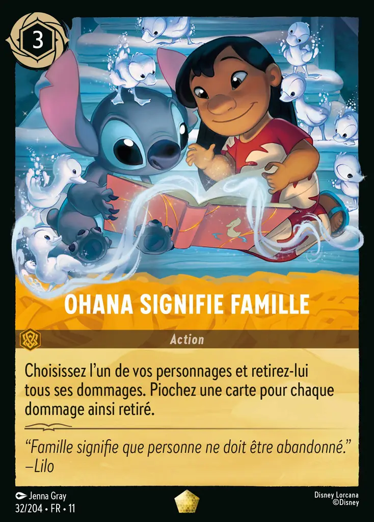 lorcana chap11 ohana signifie famille
