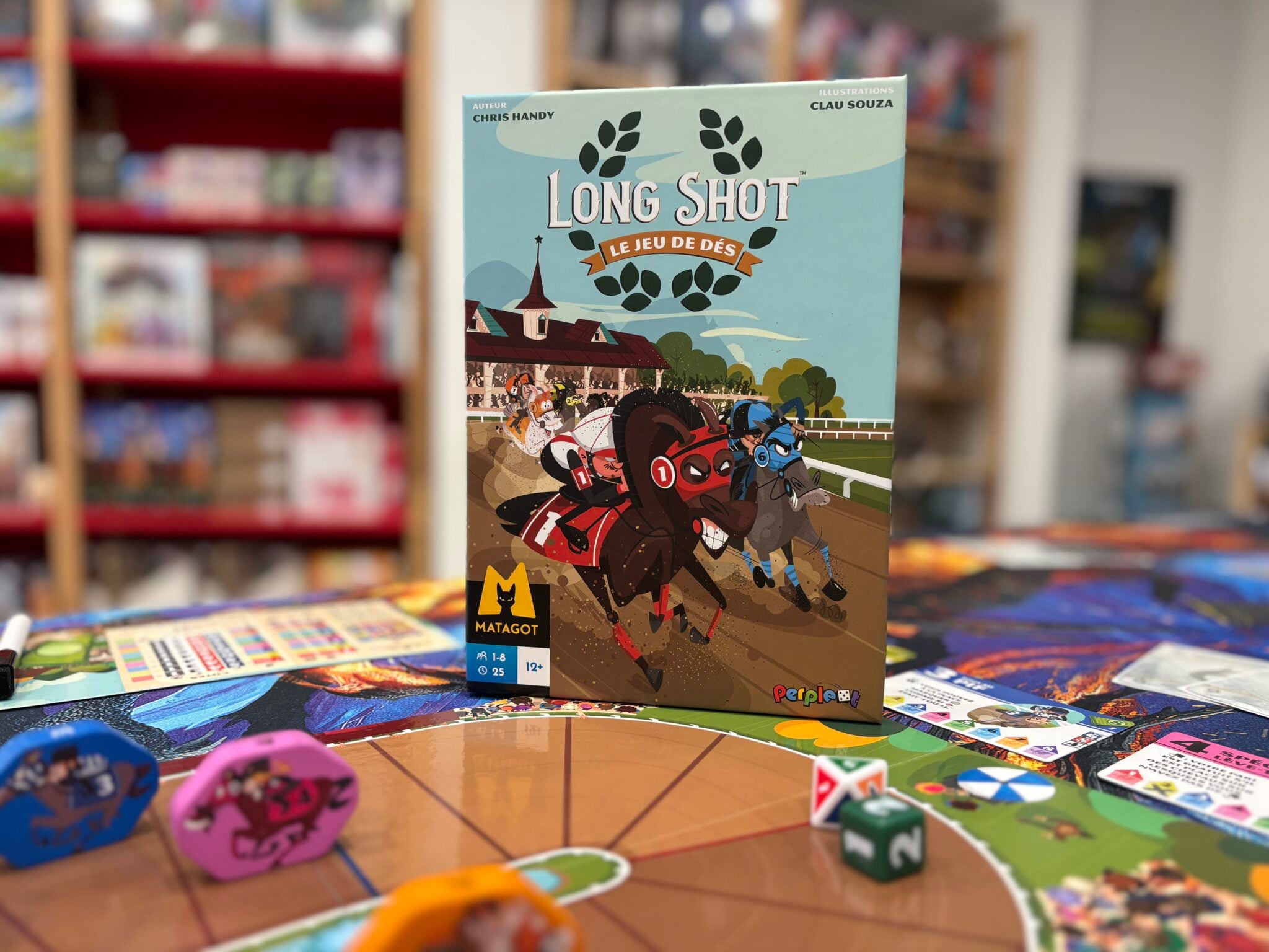 Long Shot le jeu de dés : paris hippiques à cocher