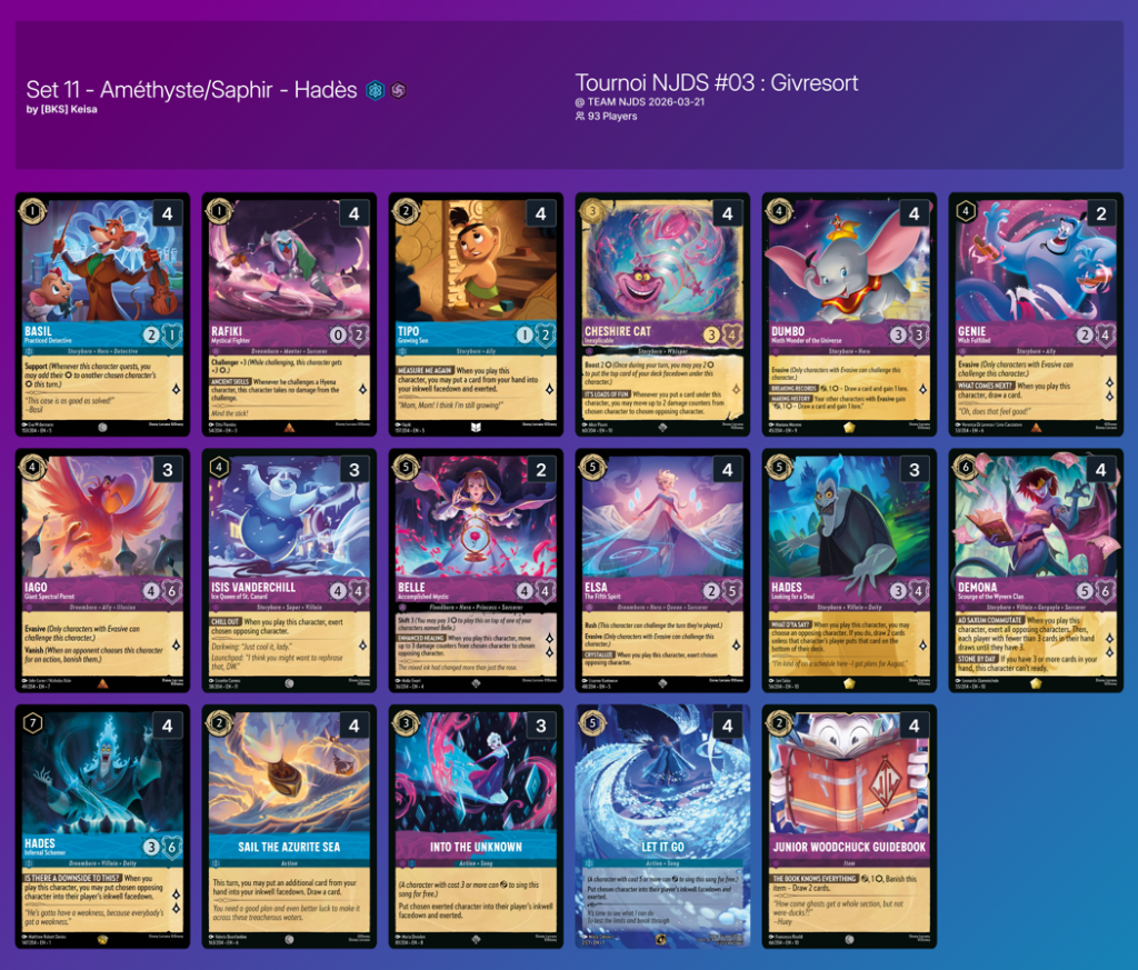 lorcana chap11 deck amethyste saphir